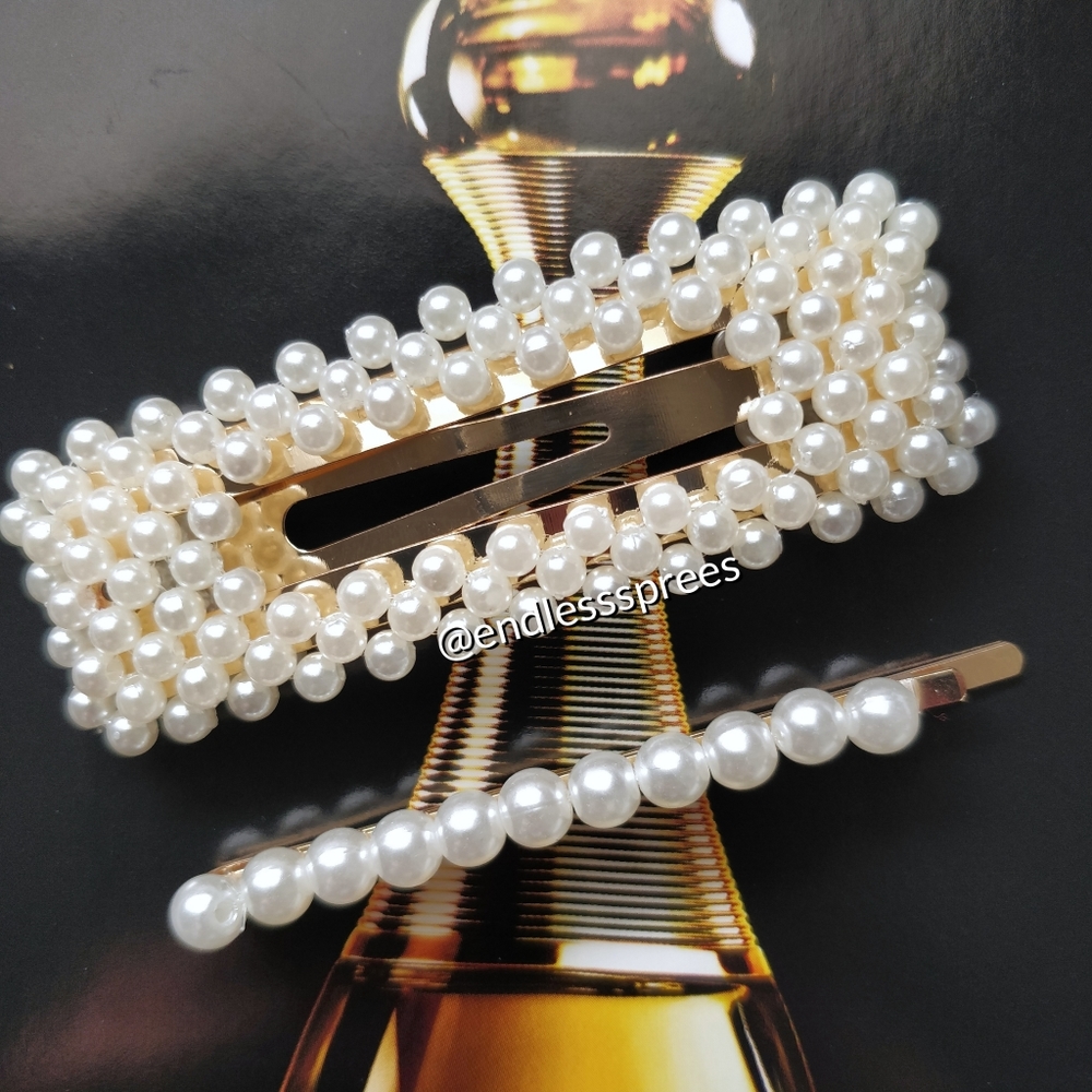 Pearl Hairclips Barrettes